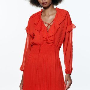 ZARA RUFFLED DRESS